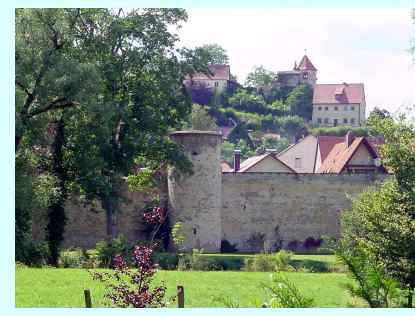 Stadtmauer in Pappenheim im Altmühltal